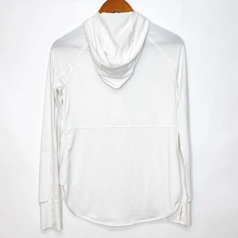 Athleta Baja UPF Hoodie Sun Jacket Swim Cover Up White XXS
